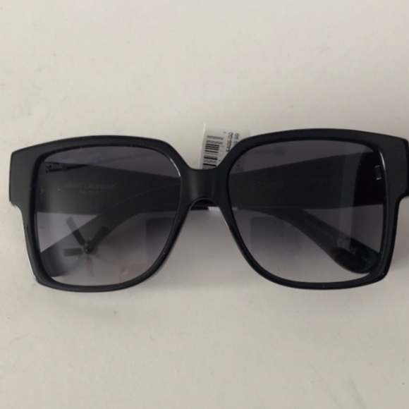 SAINT LAURENT 55MM Oversized Square Sunglasses black - Picture 3 of 12